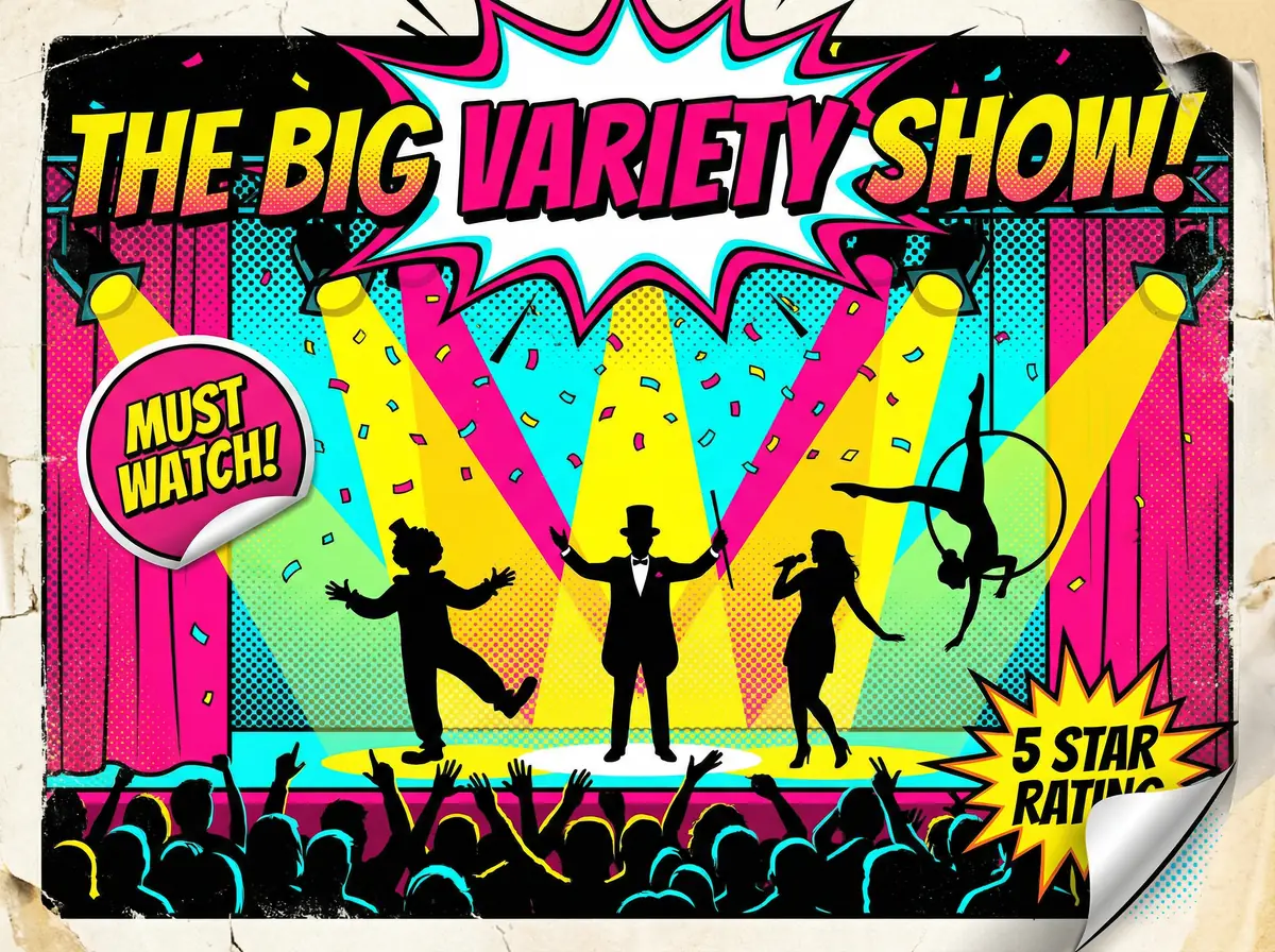 热门 每日吃瓜 新节目海报 - 全明星大舞台